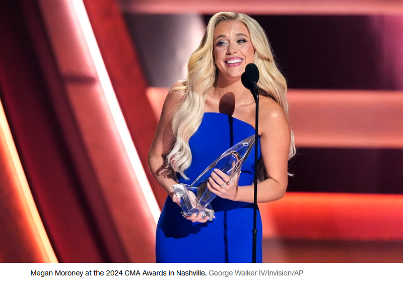 Megan Moroney Gets Emotional While Accepting New Artist Award at the 2024 CMA Awards